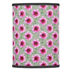 Botanical Pink Flower on any Color Lamp Shade