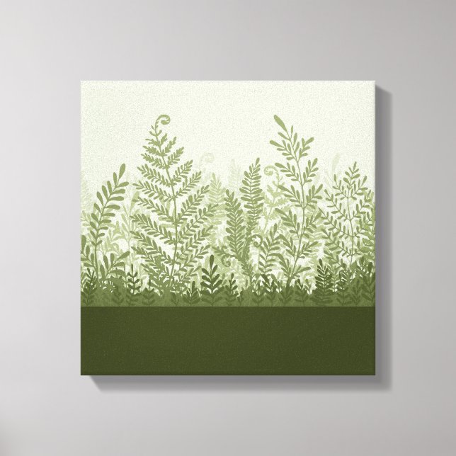 Botanical Plant Illustration Canvas Print (Front)