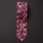 Botanical Plum & Copper Monogram Neck Tie<br><div class="desc">Elevate your wedding attire with our Botanical Plum & Copper Monogram Neck Tie. The botanical monogram design in plum and copper adds a touch of sophistication. Don't forget to coordinate with our matching socks for a polished look.</div>