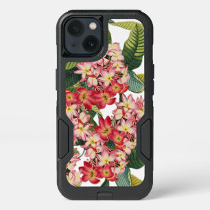 Botanical Plumeria Flowers Floral Garden Case