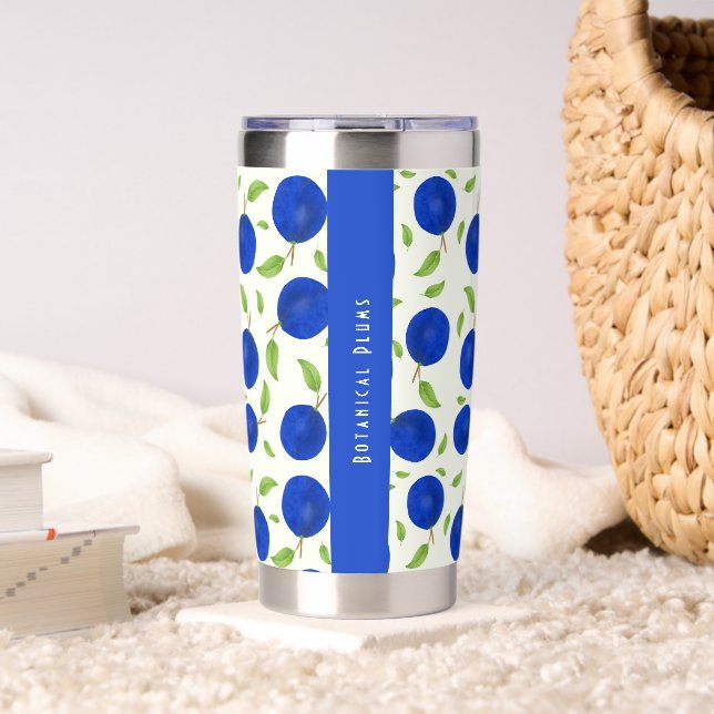 Botanical Plums Collection Ivory Insulated Tumbler (Living Room (Rotated))