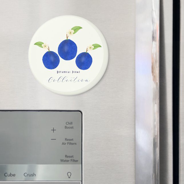 Botanical Plums Collection Magnet (In Situ (Fridge))