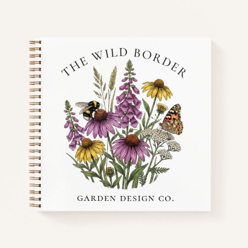 Botanical Pollinator Garden Notebook Journal