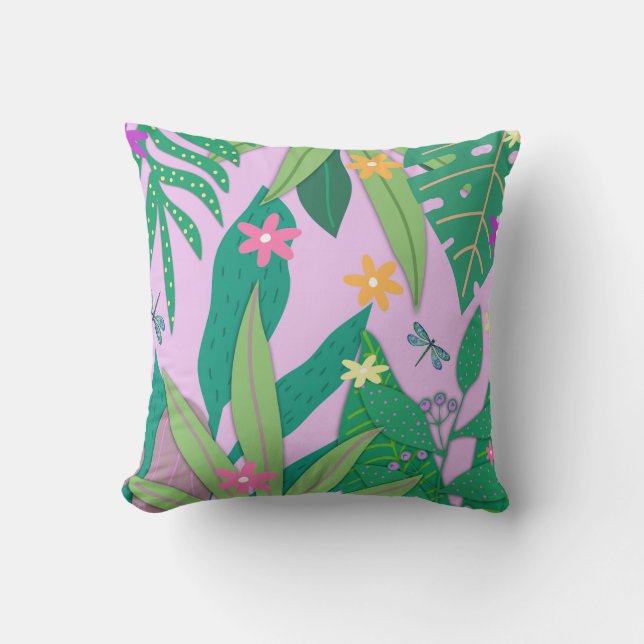 Botanical Print #9 Throw Pillow (Front)