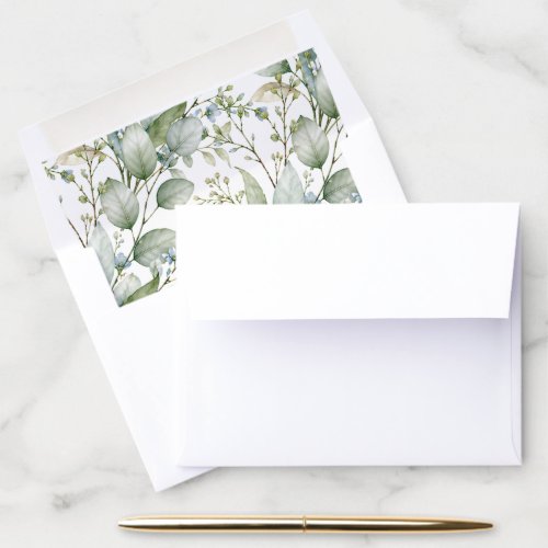Botanical Print Envelope Liner