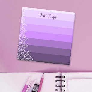 Purple Stripes Small Note Pads