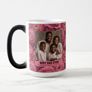 Botanical Ranunculus Flower Happy Fathers Day Color Morph Mug