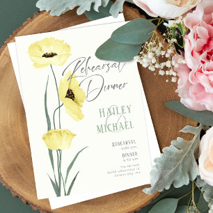 Botanical Rehearsal Dinner Invitation