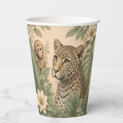 Botanical Safari Leopard Paper Cup