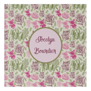 Botanical Sage Peony Eucalyptus-Baby Girl Nursery Acrylic Print