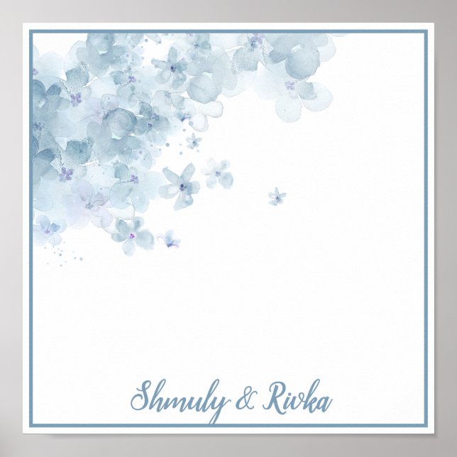 Botanical sheva brachos placemat poster (Front)