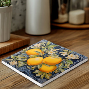 Botanical Sicilian Lemons Kitchen Trivet