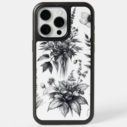 Botanical Sketches iPhone 15 Pro Max Case