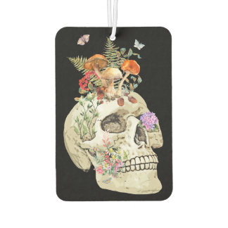 Botanical Skull Air Freshener