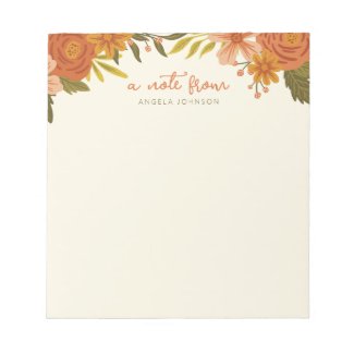 Botanical Soiree Personalized Notepad