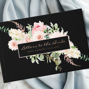 Botanical Spring Bridal Shower Foil Guest Book