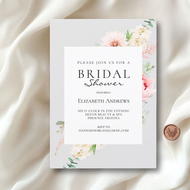 Botanical Spring Bridal Shower Invitation (Botanical Spring Bridal Shower Invitation)