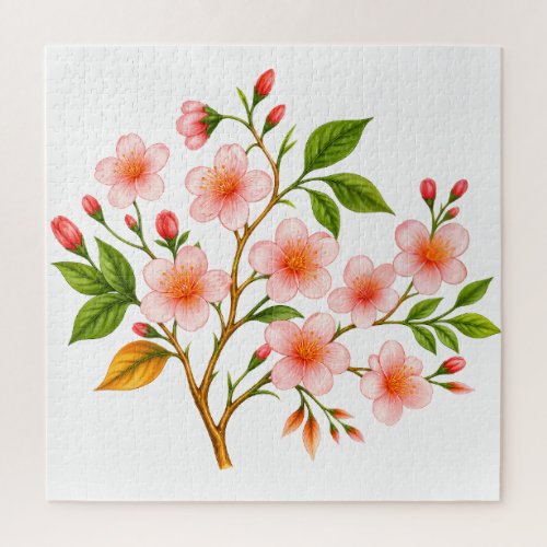 Botanical Spring Design Jigsaw Puzzle