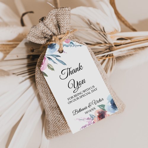 Botanical Spring Floral and Chic Thank You Gift Tags