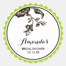 Botanical Spring Floral Bridal Shower Labels