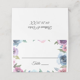 Botanical Spring Floral & Chic Wedding Place Card