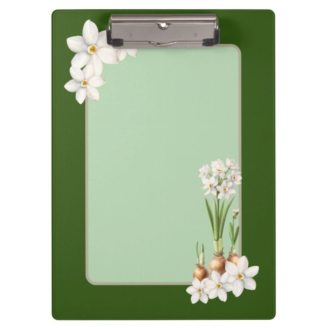 Botanical Spring Green Clipboard (Front)