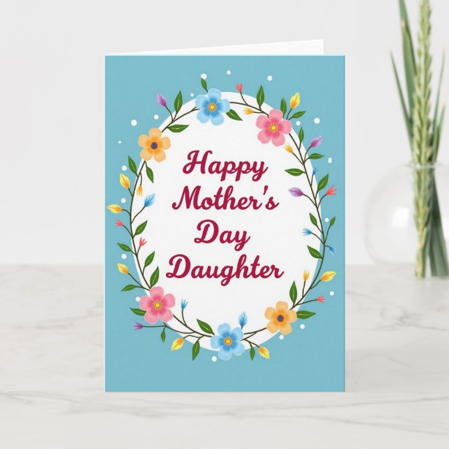 Botanical Spring Mothers Day Card (Front)