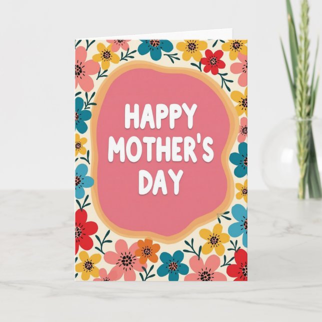 Botanical Springtime Hello Card (Front)