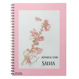 BOTANICAL STAIN SALVIA NOTEBOOK