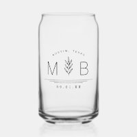 Botanical Stem Wedding Monogram
