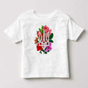 Botanical still and Ukrainian trident tryzub Toddler T-shirt