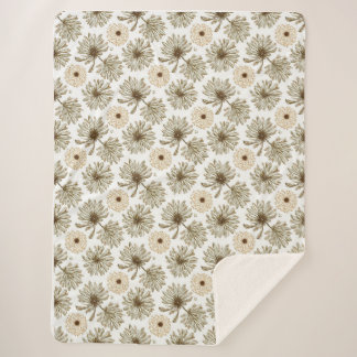 Botanical-style warm blanket