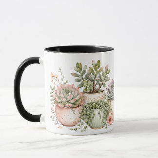 Botanical Succulents "Aloe You Vera Much" Mug