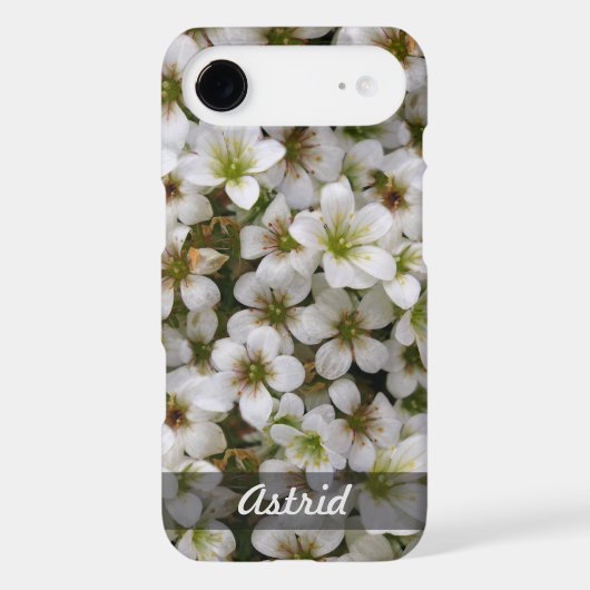 Botanical Sweet White Flowers Photo any Name Case-Mate Samsung Galaxy Case (Back)