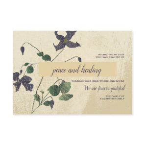 Botanical Sympathy Thank You Card