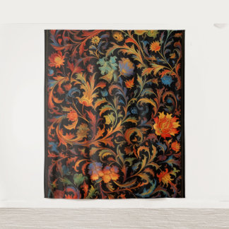 Botanical Tapestry - Bright colors at Night