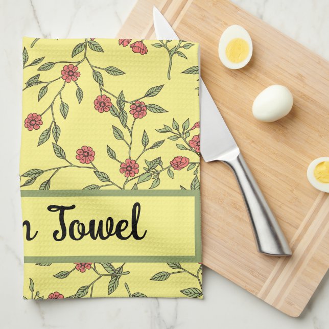  Botanical Template  Kitchen Towel (Quarter Fold)