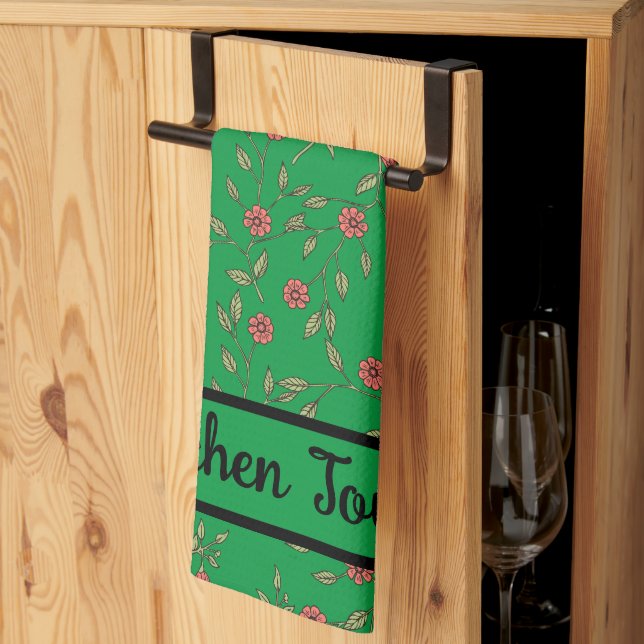  Botanical Template  Kitchen Towel (Thirds Fold)