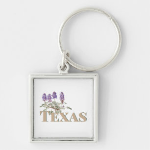 Botanical Texas Bluebonnet 2 Keychain