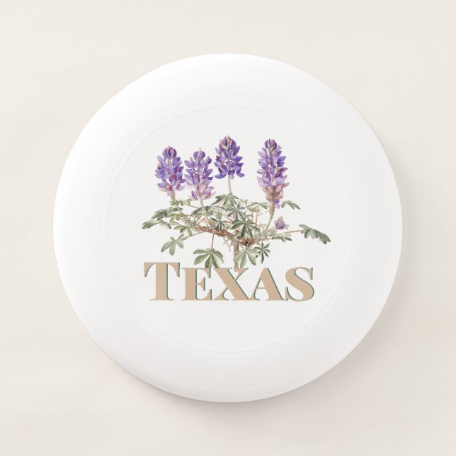 Botanical Texas Bluebonnet 2  Wham-O Frisbee (Front)