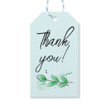 Botanical Thank You Gift Tag