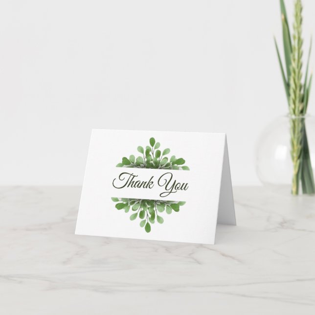 Botanical Thank You Note Card (Front)