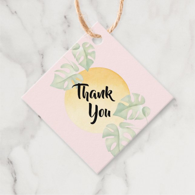 Botanical Thank You Tags | Gift Tag (Front)