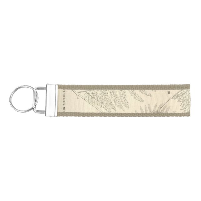 Botanical themed fern keychain (Keys on Left)
