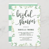 Botanical Touch Bridal Shower Invitation (Front/Back)