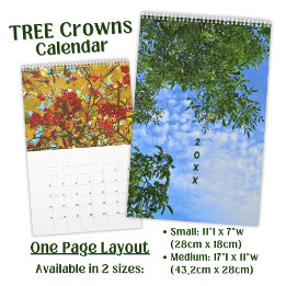 Botanical Tree Crown Photography  Calendar