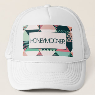 Botanical triangles trucker hat