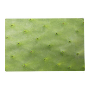 Botanical Tropical Green Cactus Photo Placemat