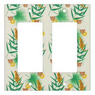 Botanical Tropical Pattern Light Switch Cover