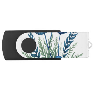 Botanical USB Swivel Flash Drive